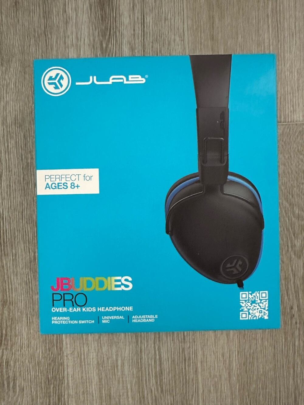 NEW Sealed Jlab Jbuddies Pro Folding Over-ear Kids Wired Headphone - Black/Blue